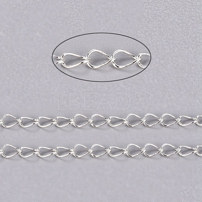 Brass Twisted Chains CHC-Q001-5x4mm-S-1