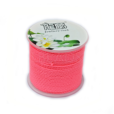 20M Polyester Braided Cord for Jewelry Making OCOR-G015-04A-07-1