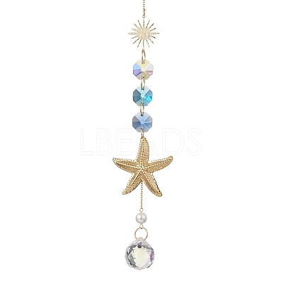 Glass Hanging Suncatchers HJEW-JM04579-02-1