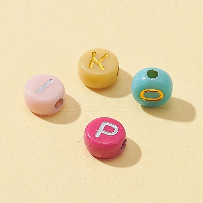 50G 2 Colors Opaque Mixed Color Acrylic Beads SACR-FS0001-10-1