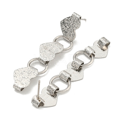 Non-Tarnish 304 Stainless Steel Stud Earrings EJEW-S229-01P-1
