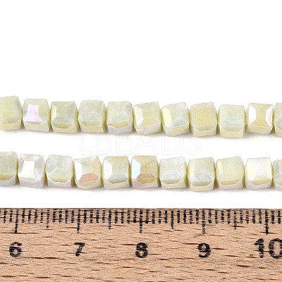 Anti-Tarnish Electroplate Glass Beads Strands GLAA-T025-4mm-10D-1