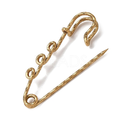 304 Stainless Steel Safety Pins Brooch Findings STAS-C181-01C-G-1