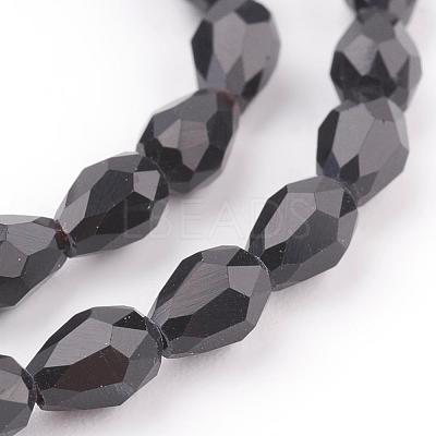Glass Beads Strands GLAA-R024-6x4mm-13-1