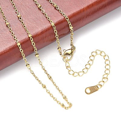 Ion Plating(IP) 304 Stainless Steel Necklaces NJEW-E080-14G-1
