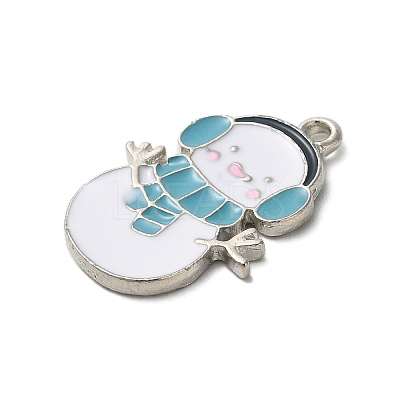 Winter Theme Alloy Enamel Pendants ENAM-M002-05N-P-1