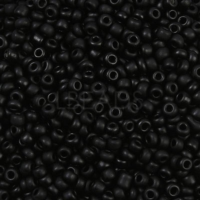 Frosted Opaque 8/0 Glass Seed Beads SEED-R029-3mm-A07-1