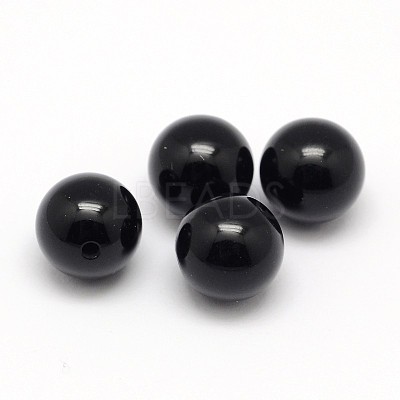 Natural Black Onyx Beads G-D708-6mm-1