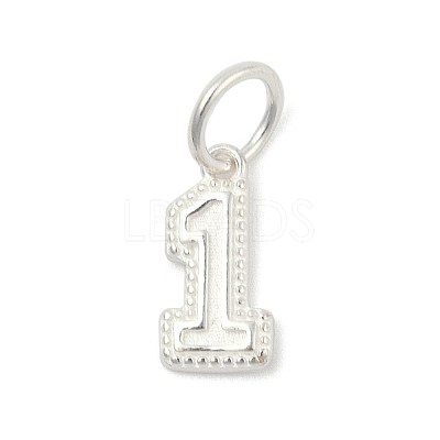 Number Series 925 Sterling Silver Charms LS-STER-Q002-01B-1