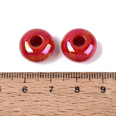 Opaque Acrylic European Beads OACR-E033-19Q-1