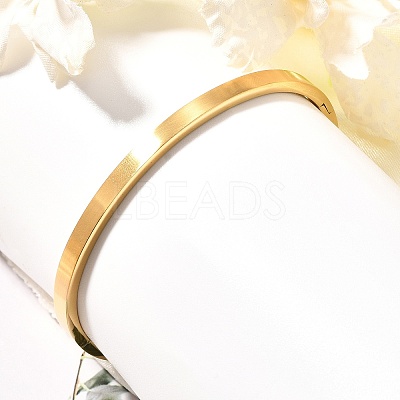Ion Plating(IP) 304 Stainless Steel Bangles BJEW-E277-42A-G-1