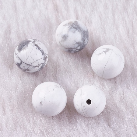 Natural Howlite Beads G-K275-30-8mm-1