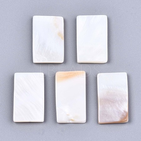 Natural Freshwater Shell Cabochons SHEL-S276-133-1