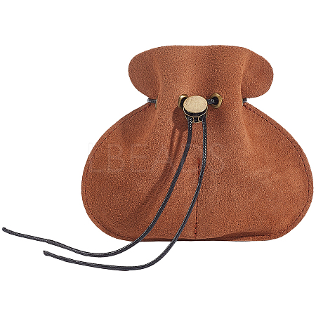 1Pc Cowhide Leather Jewelry Storage Pouches PAAG-CL0001-01-1