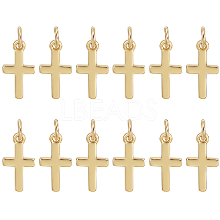 12Pcs Brass Pendants KK-BC0014-80G-1