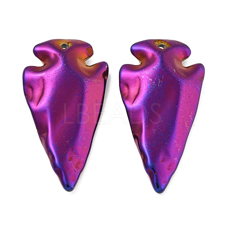 Electroplated Synthetic Non-Magnetic Hematite Pendants G-C136-03C-1