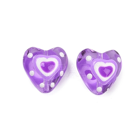 Handmade Lampwork Beads Strands LAMP-R004-06A-02-1