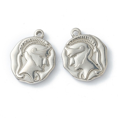 Non-Tarnish 304 Stainless Steel Pendants LS-STAS-O145-02P-1