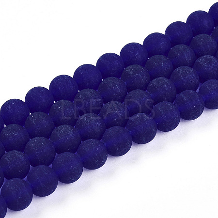 Transparent Glass Beads Strands GLAA-T032-T8mm-MD15-1