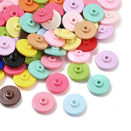 Opaque Acrylic Beads OACR-H058-17-1