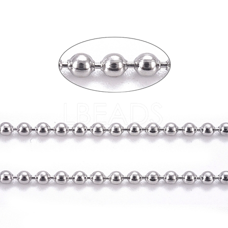 304 Stainless Steel Ball Chains CHS-F009-01A-P-1