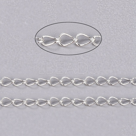 Brass Twisted Chains CHC-Q001-5x4mm-S-1