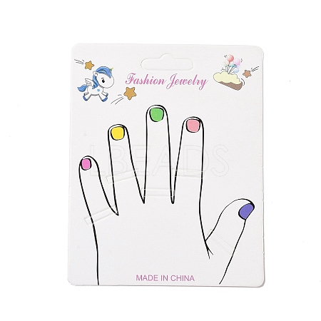 Rectangle Hand Finger Ring Display Cards CDIS-P007-V01-1