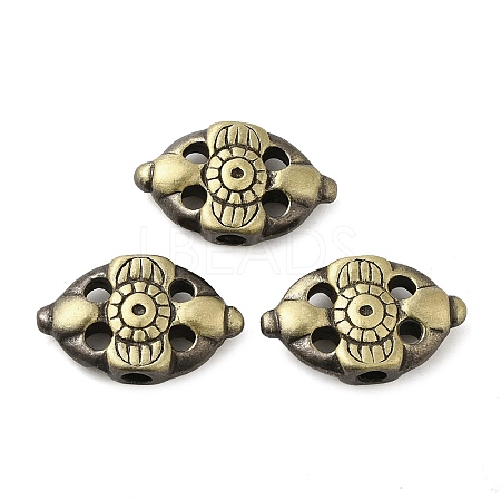 Tibetan Style Rack Plating Brass Bead KK-Q805-29AB-1