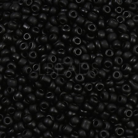 Frosted Opaque 8/0 Glass Seed Beads SEED-R029-3mm-A07-1