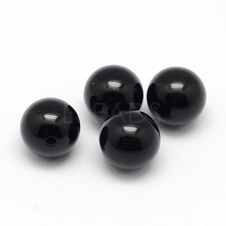 Natural Black Onyx Beads G-D708-6mm-1