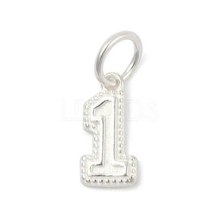Number Series 925 Sterling Silver Charms LS-STER-Q002-01B-1