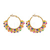 Stainless Steel Hoop Earrings OL6632-1-1