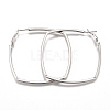 Iron Hoop Earrings EJEW-TAC0009-06P-1