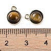 Natural Tiger Eye Pendants G-K372-03G-13-3