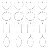 24Pcs 4 Styles Tibetan Style Alloy Connector Charms TIBEP-TA0001-45-3
