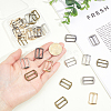 32Pcs 4 Colors Alloy Tri-Glide Adjuster Buckles FIND-GA0008-45-3