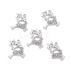 Alloy Rhinestone Pendants ALRI-C008-36P-3