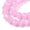 Baking Paint Imitation Jade Glass Bead Strands LS-DGLA-A034-J8MM-A44-3