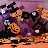 Halloween Decoration Paper Flag Banners DIY-WH0453-12A-5
