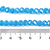 Baking Electroplate Glass Beads Strands DGLA-A039-J8mm-B12-4