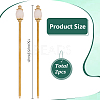 2Pcs Brass Hair Sticks OHAR-PH00008-2