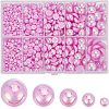 70G  5 Styles ABS Plastic Imitation Pearl Cabochons OACR-SC0001-45H-1