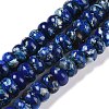Dyed Synthetic Imperial Jasper Beads Strands G-P529-E01-A08-1