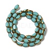 Electroplate Glass Beads Strands X-EGLA-P061-02A-04-2