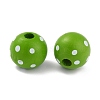 Dyed Natural Wooden Beads WOOD-O005-01C-2