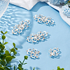 4Pcs Zinc Alloy Rhinestone Snap Lock Clasps FIND-FG0003-45B-5