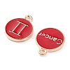 Alloy Enamel Pendants ENAM-S124-01B-07-3