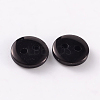 2-Hole Flat Round Resin Sewing Buttons for Costume Design BUTT-E119-18L-13-2