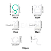 Plant Climbing Wall Fixture Clips AJEW-GA0002-61-2