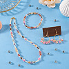 100Pcs Crackle Transparent Glass Beads GLAA-TADJ0001-12A-5